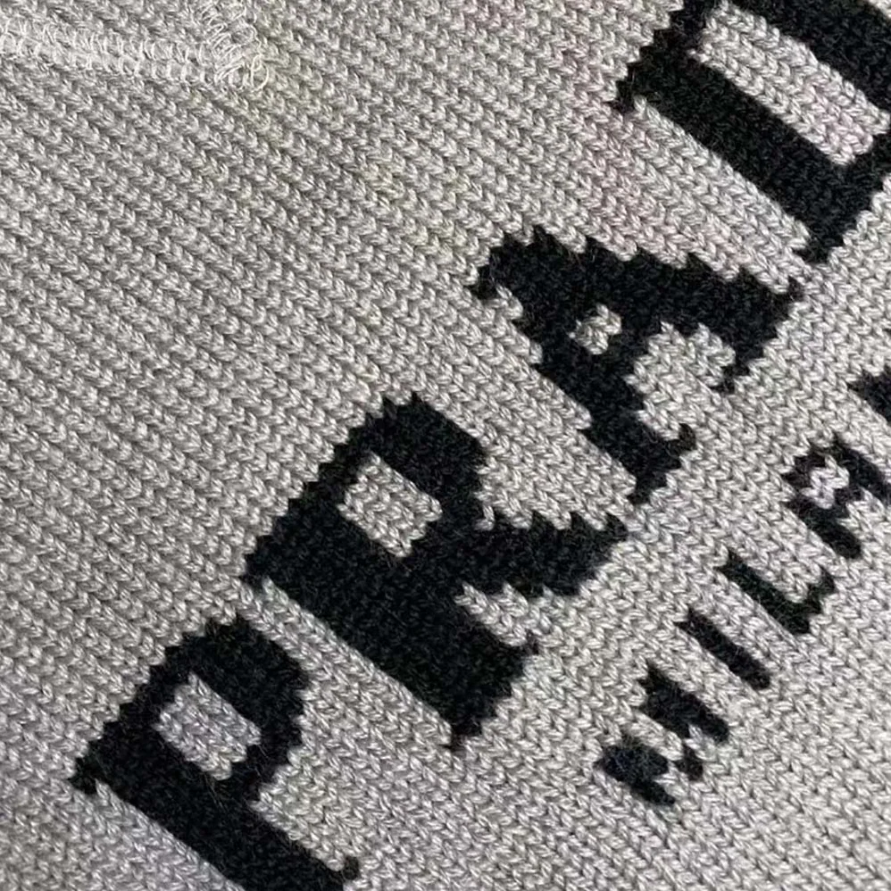 Prada Wool and Cashmere Crew-Neck Sweater for Men in Gray Prada Wool and Cashmere Crew-Neck Sweater for Men in Gray