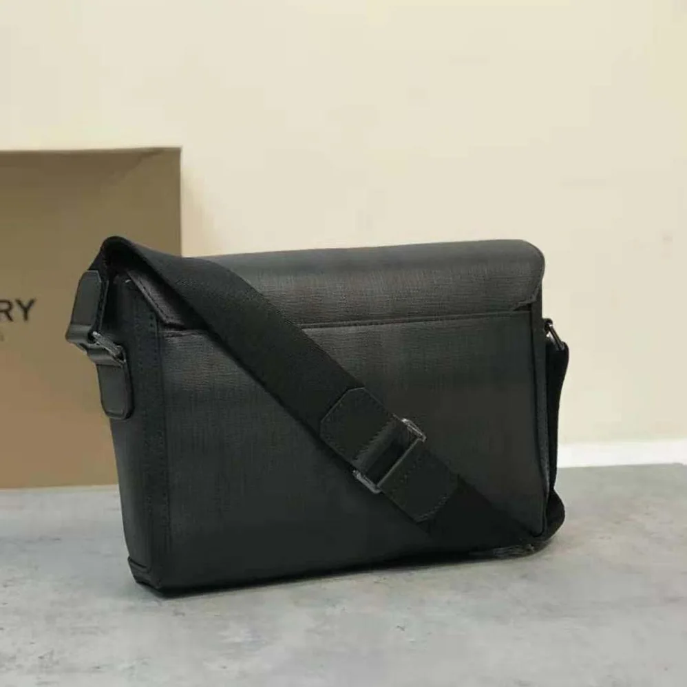 Burberry Large Wright Bag in Calf Leather for Men in Black
