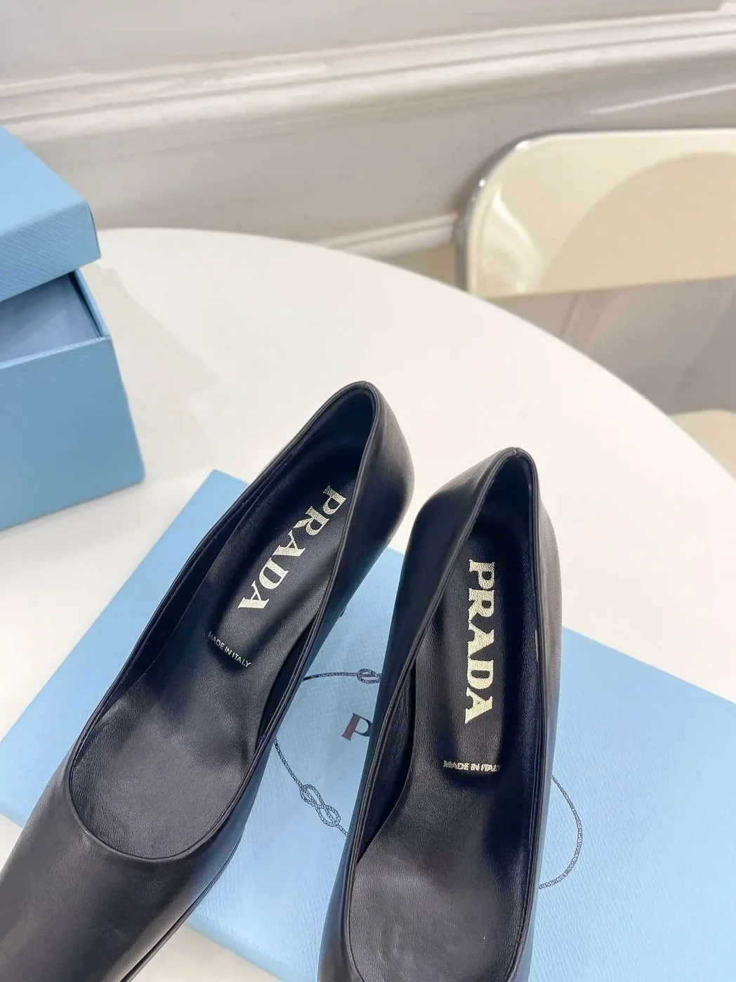 Prada Brushed Pumps Black