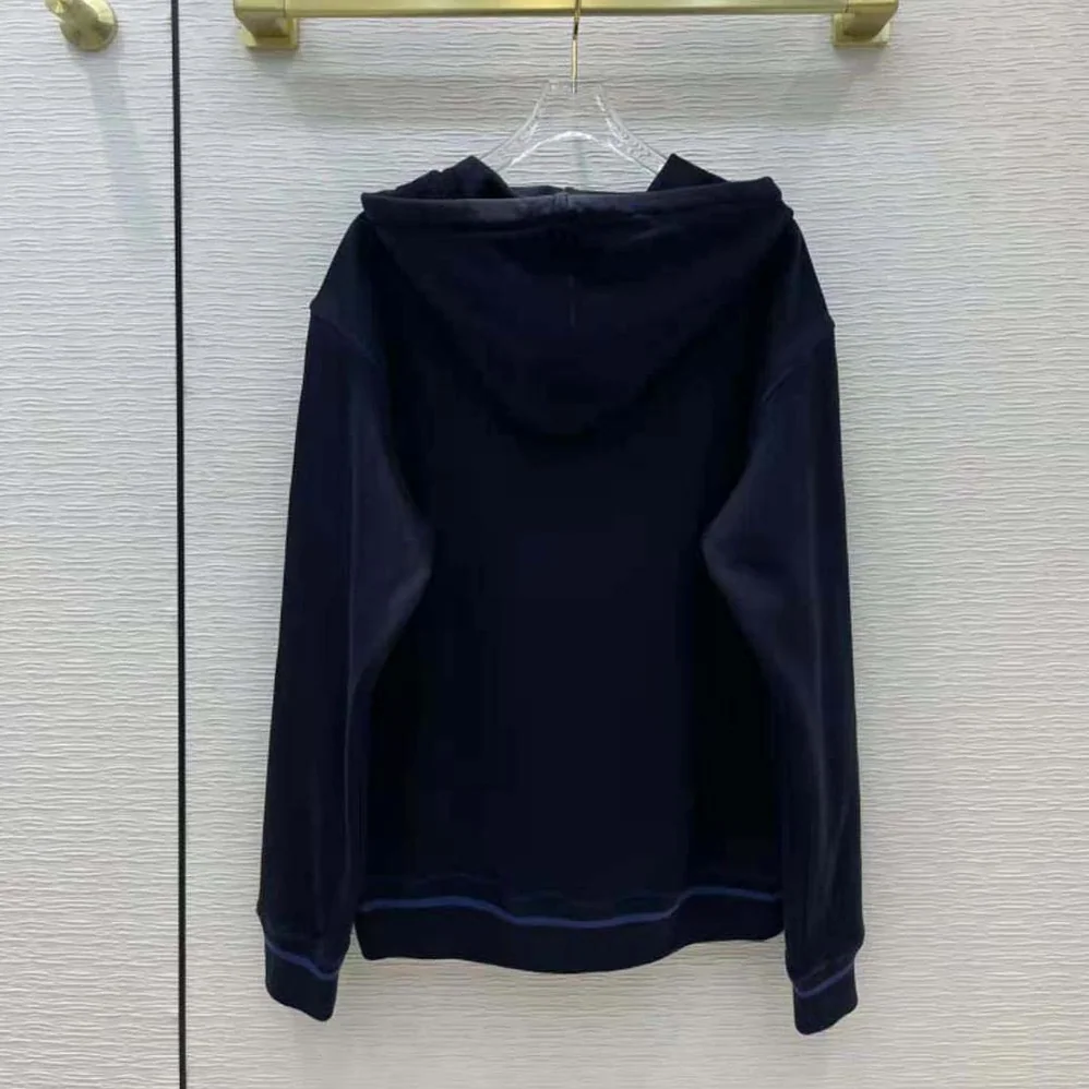 Loewe Anagram Hoodie in Cotton for Women in Navy