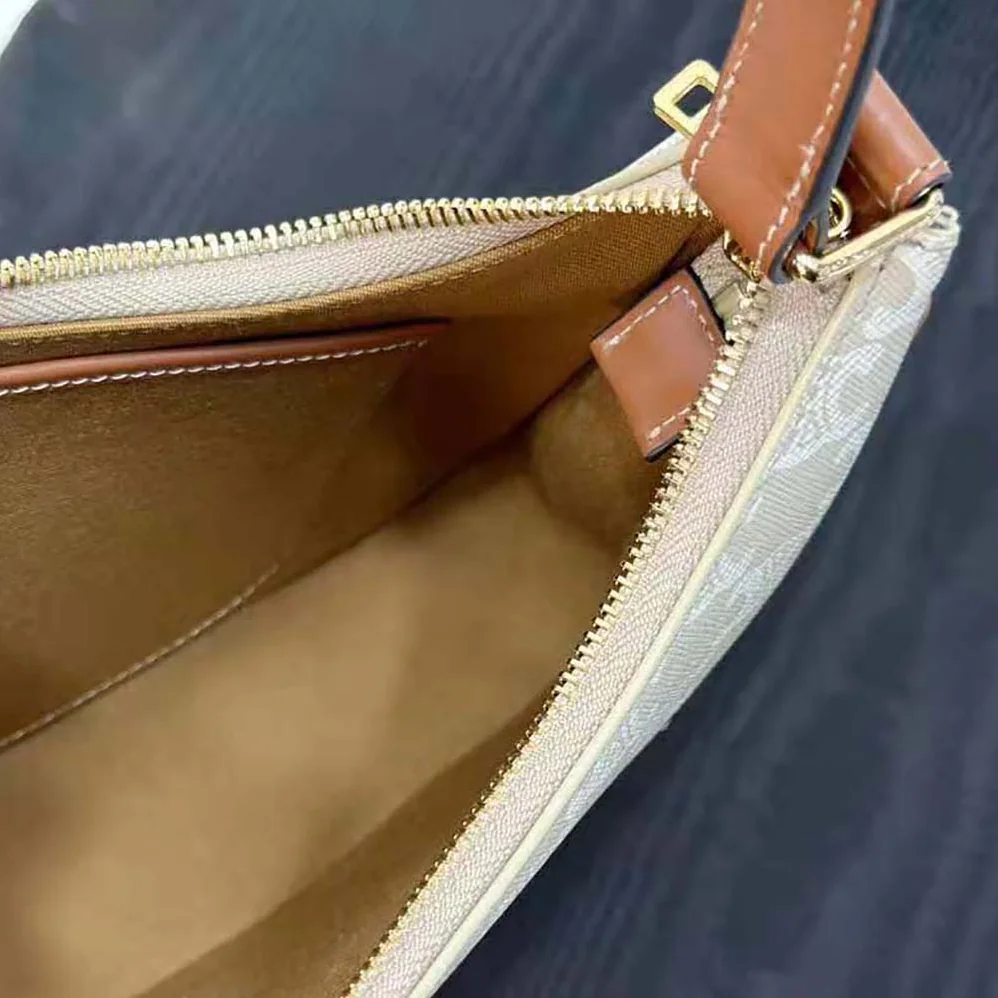 Celine Ava Bag in Triomphe Canvas and Calfskin for Women Celine Ava Bag in Triomphe Canvas and Calfskin for Women