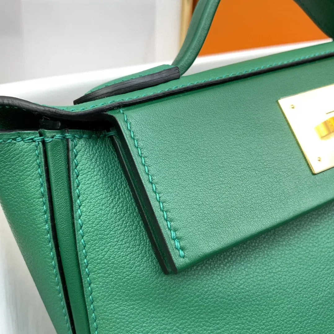 Hermes Mini Evercolor Swift Green Hermes Mini Evercolor Swift Green
