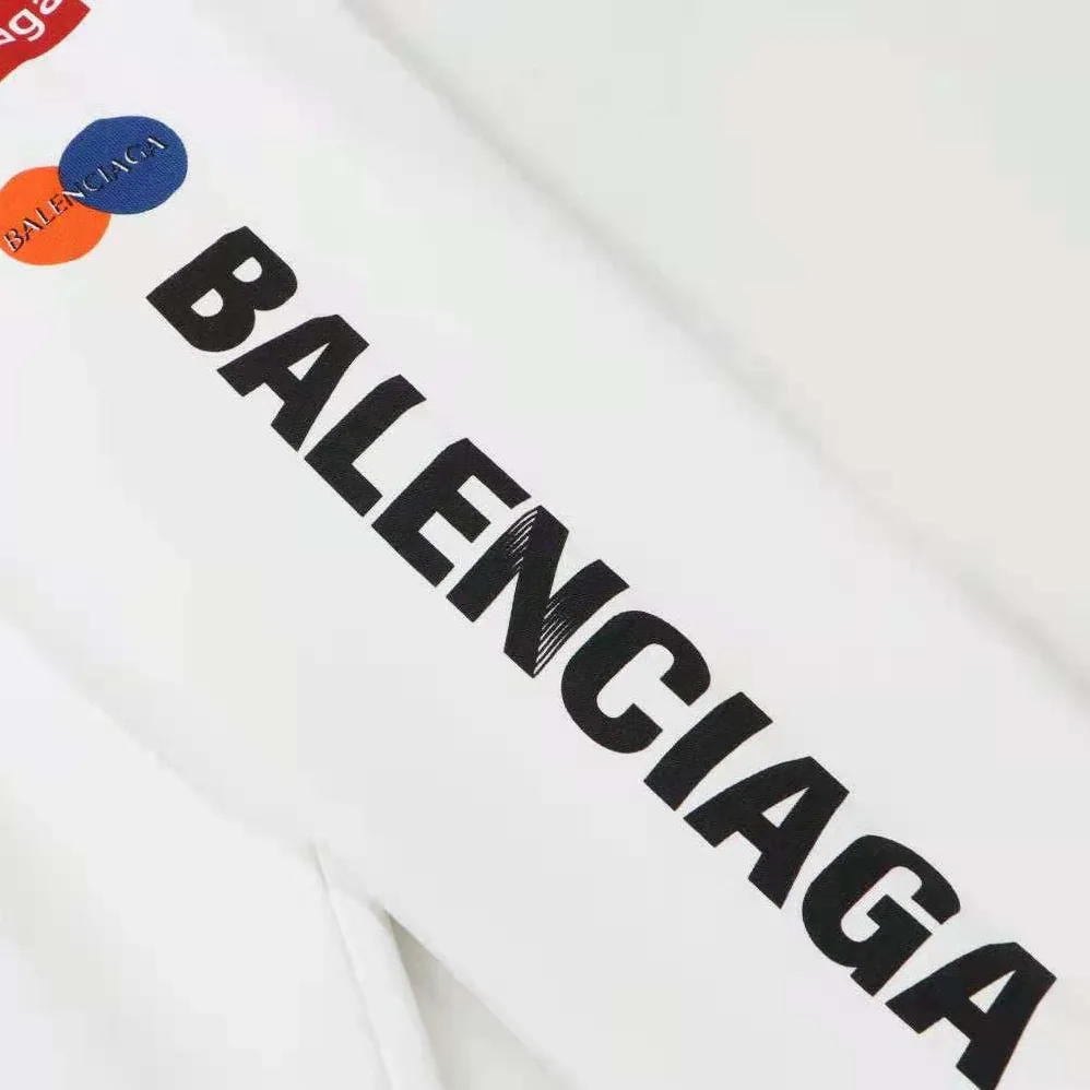 Balenciaga Top League Hoodie Oversized in White for Women Balenciaga Top League Hoodie Oversized in White for Women