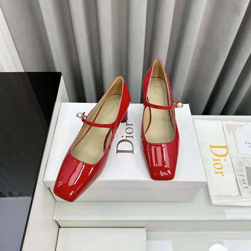 Dior Jolie Dior Pump Amaryllis Red Patent Calfskin for Women