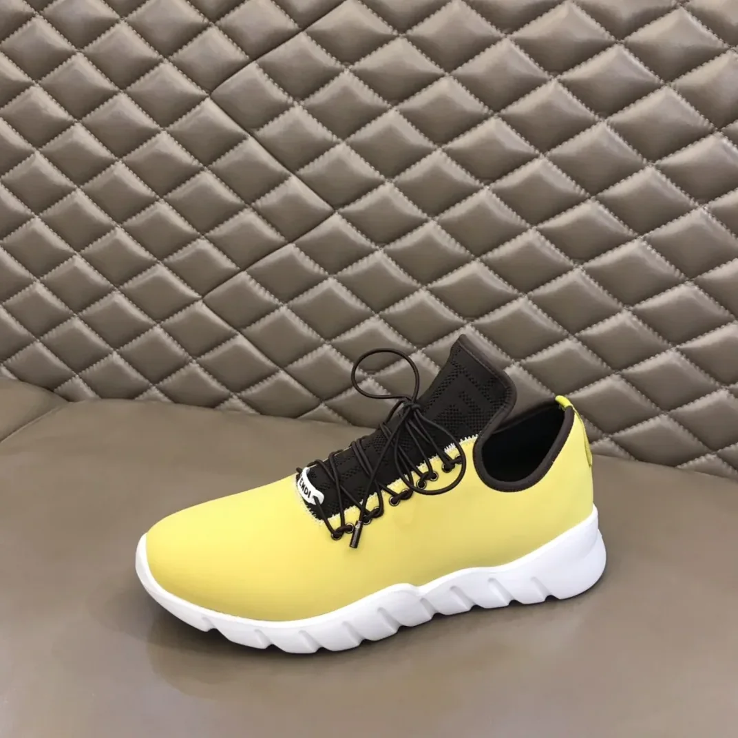 Fendi FD Faster Trainers Yellow Fendi FD Faster Trainers Yellow