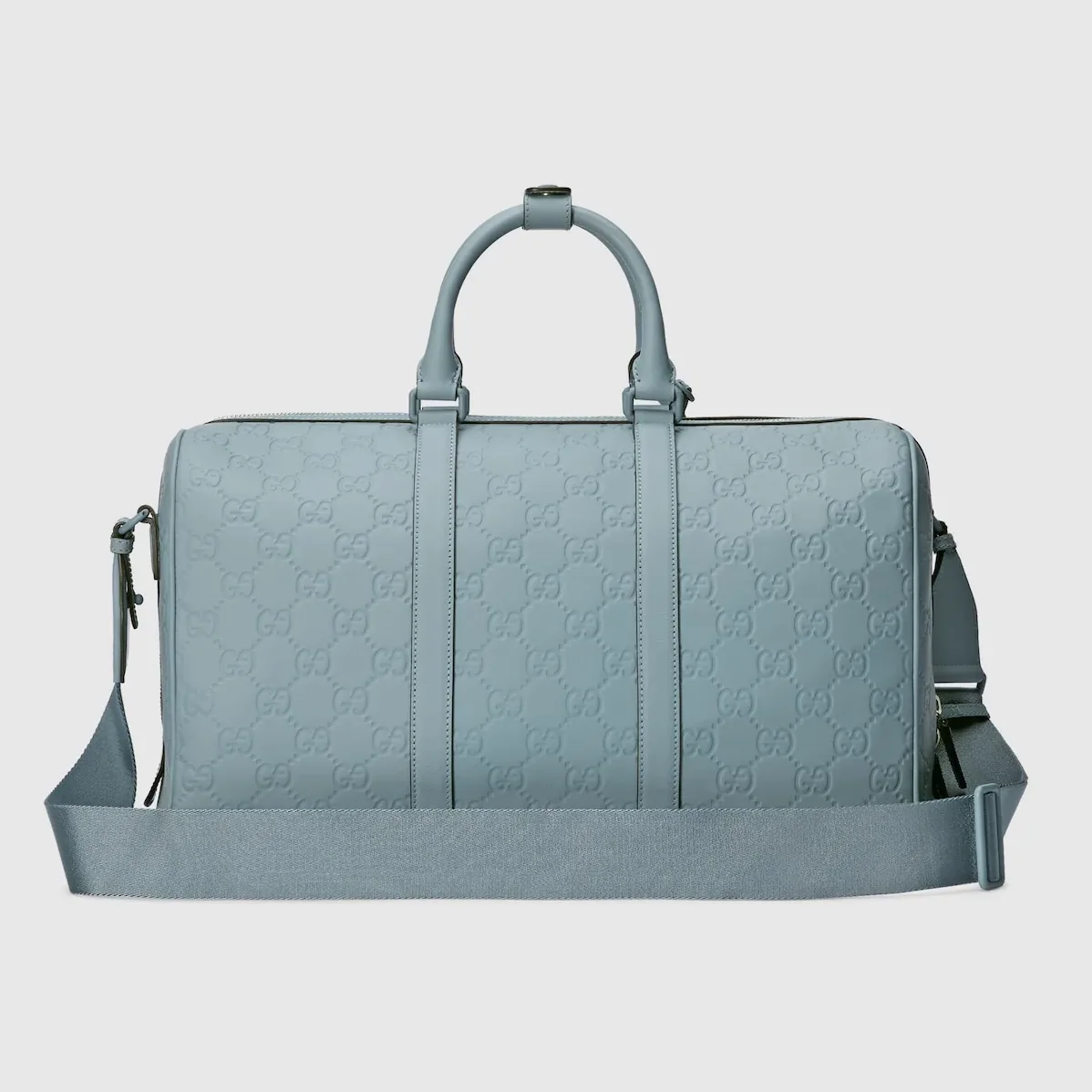 Gucci Rubber-Effect Medium Duffle Bag Light Blue / Gucci Rubber-Effect Medium Duffle Bag Light Blue /