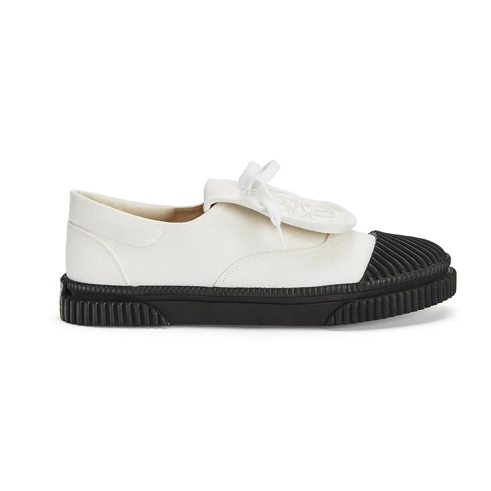 Loewe Anagram Flap Sneaker in Canvas for Women in White