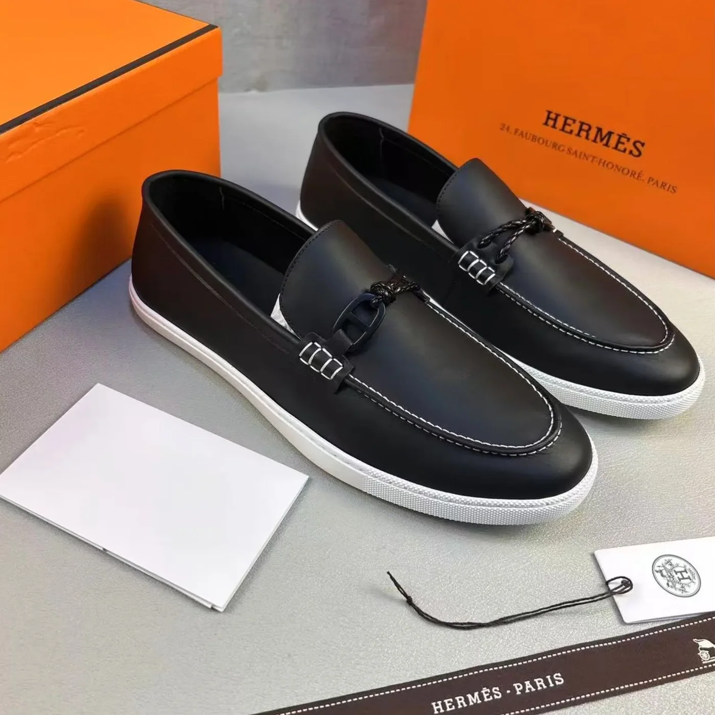 Hermes Ignacio Loafers Noir Hermes Ignacio Loafers Noir