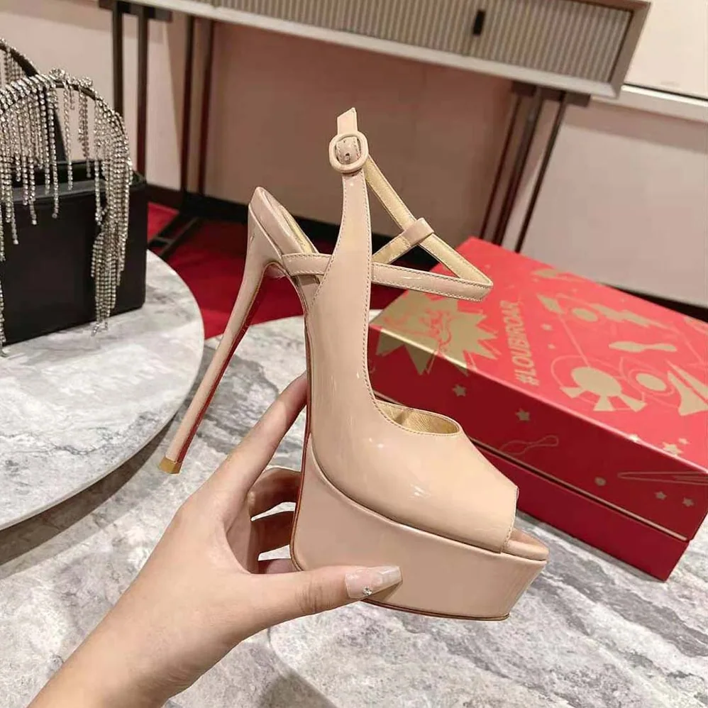 Christian Louboutin So Jenlove Alta 150 mm Heel Height for Women in Sandy