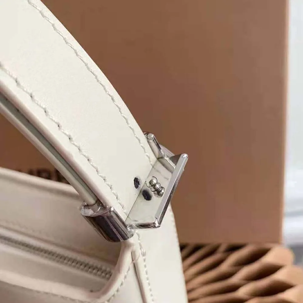 Burberry Leather TB Shoulder Bag for Women in White