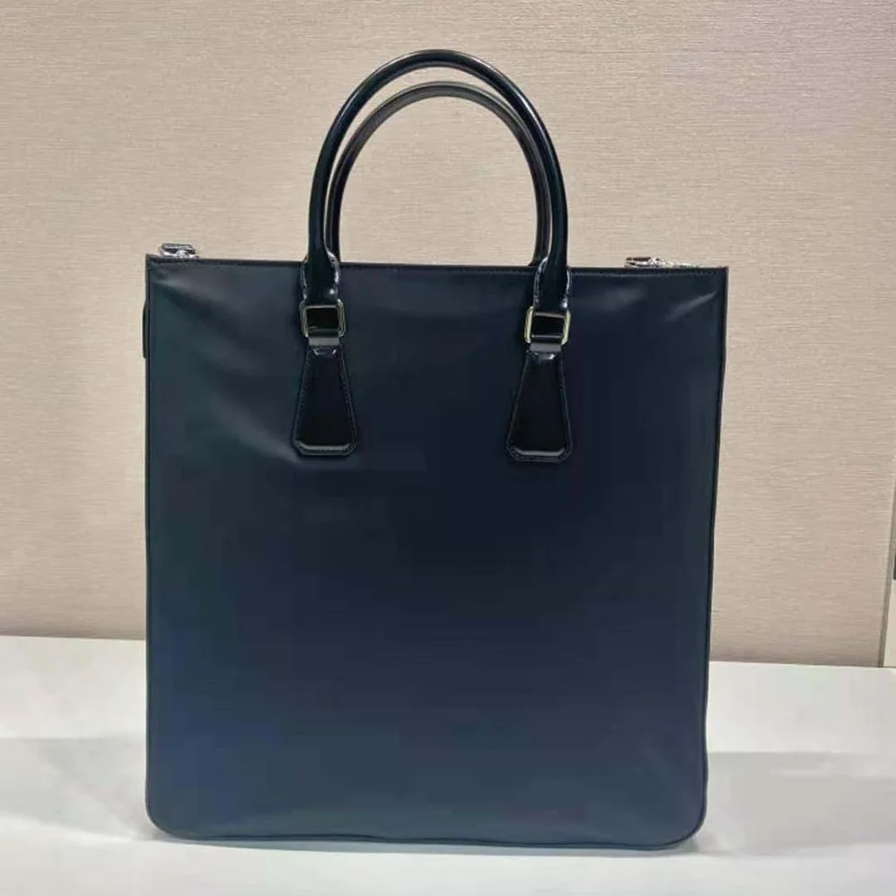 Prada Re-Nylon and Brushed Leather Tote Bag for Men