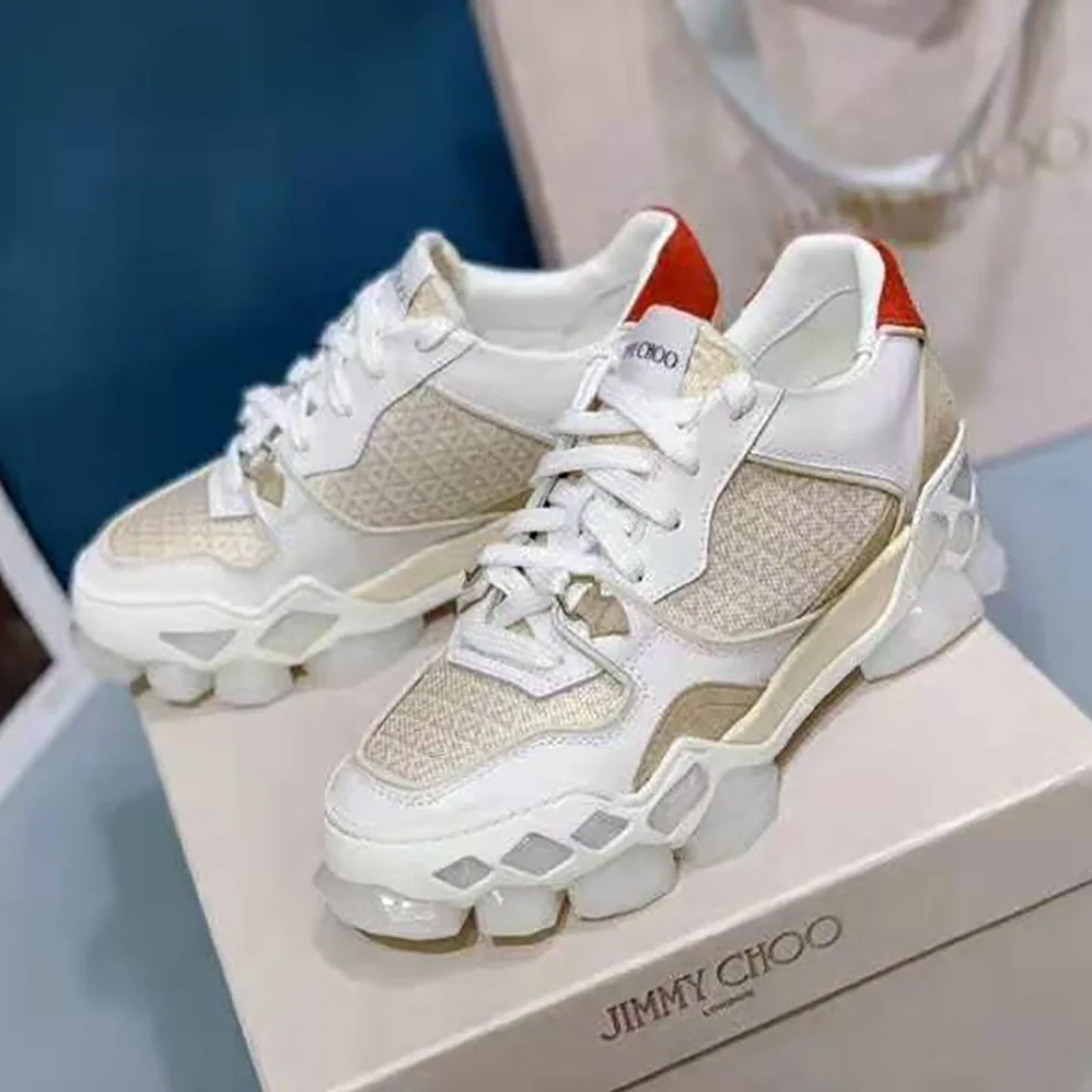 Jimmy Choo Diamond X Trainer/F Low-Top Trainers for Women in White Jimmy Choo Diamond X Trainer/F Low-Top Trainers for Women in White