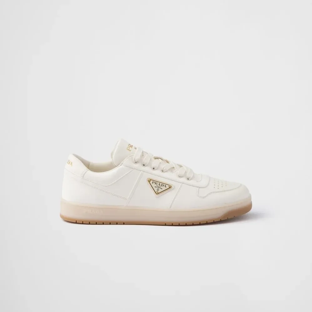 Prada Downtown Nappa Leather Sneakers Ivory 2EE364_038_F0304_F_D001 Prada Downtown Nappa Leather Sneakers Ivory 2EE364_038_F0304_F_D001