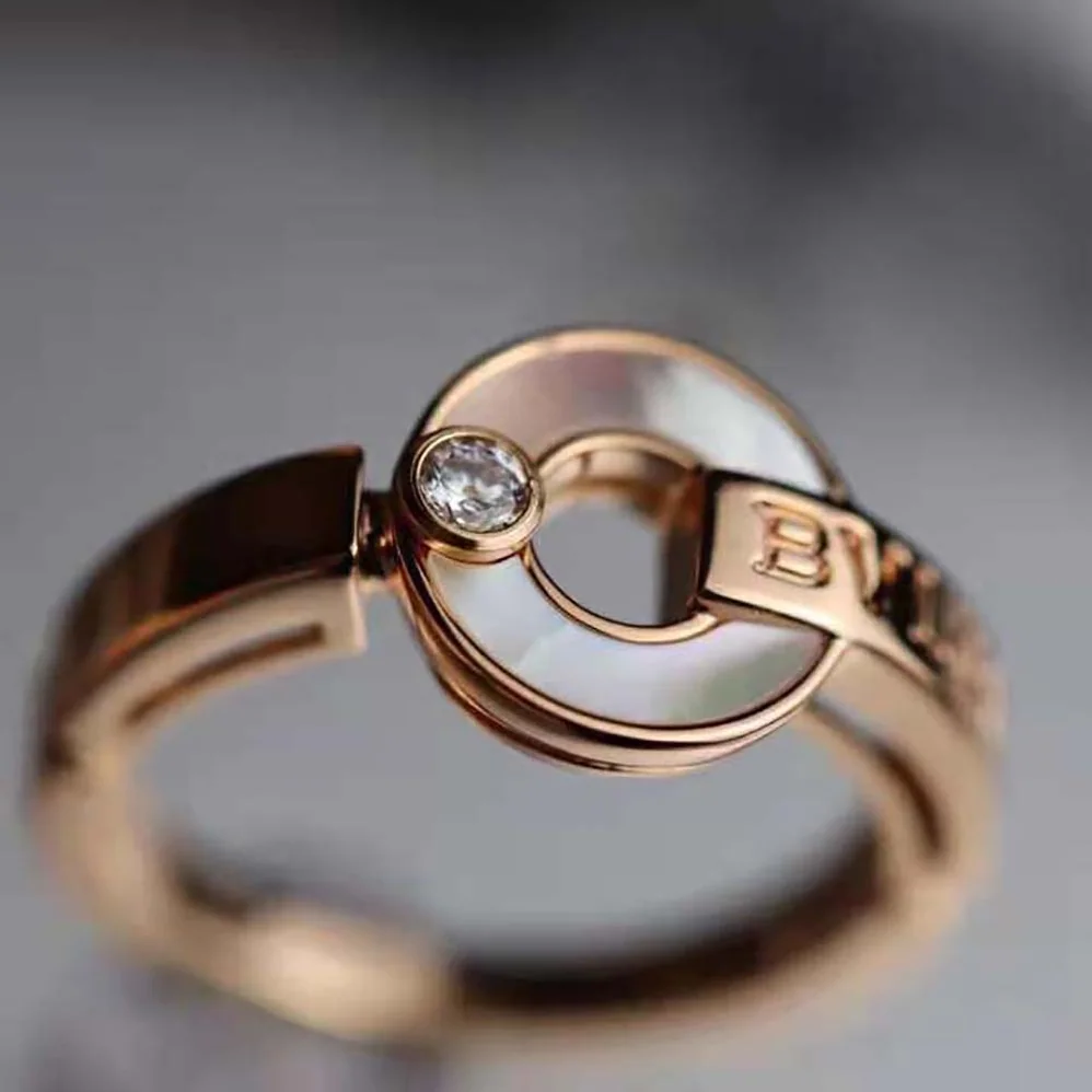 Bvlgari Openwork 18 KT Rose Gold Ring for Women