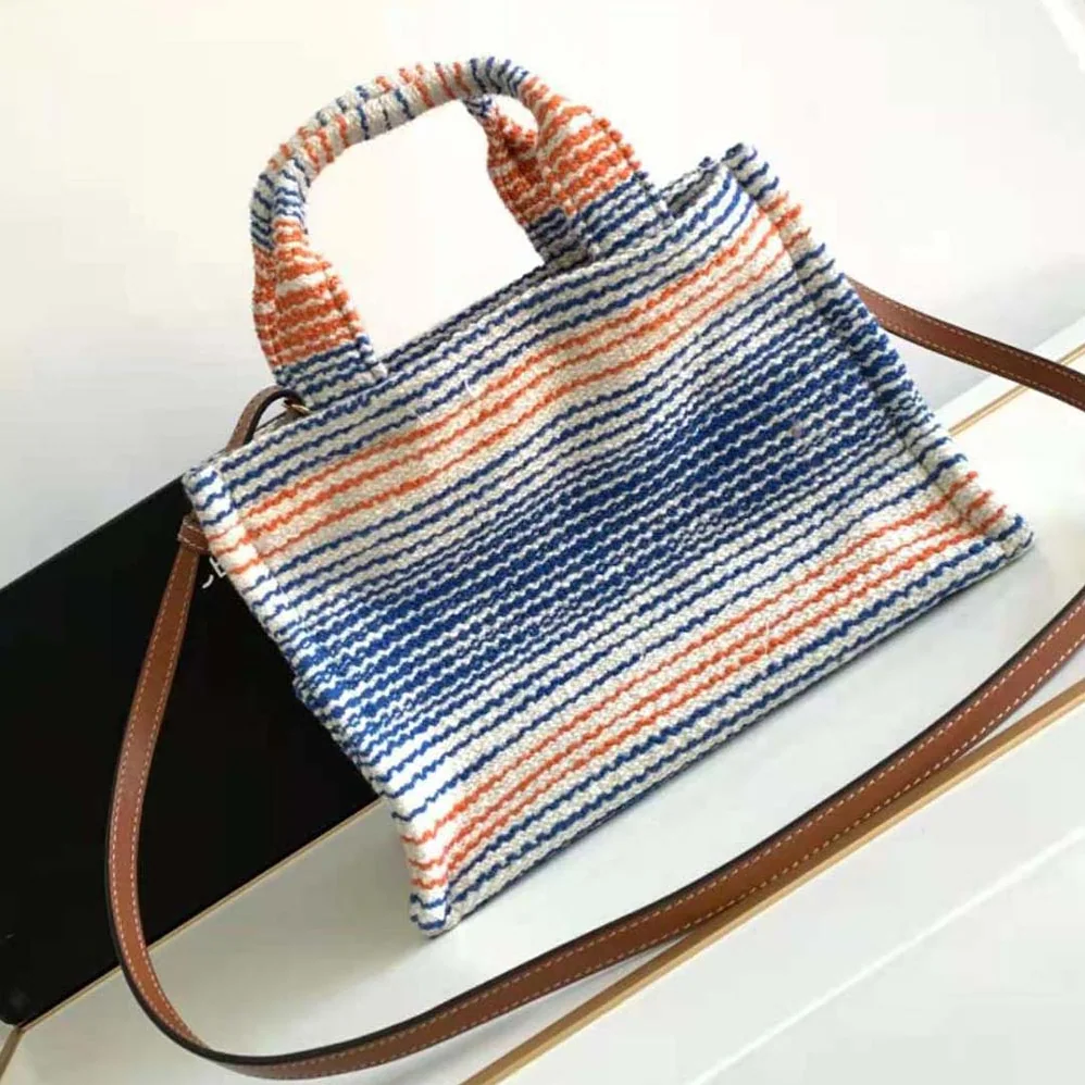 Celine Small Cabas Thais in Striped Textile with Celine for Women Celine Small Cabas Thais in Striped Textile with Celine for Women
