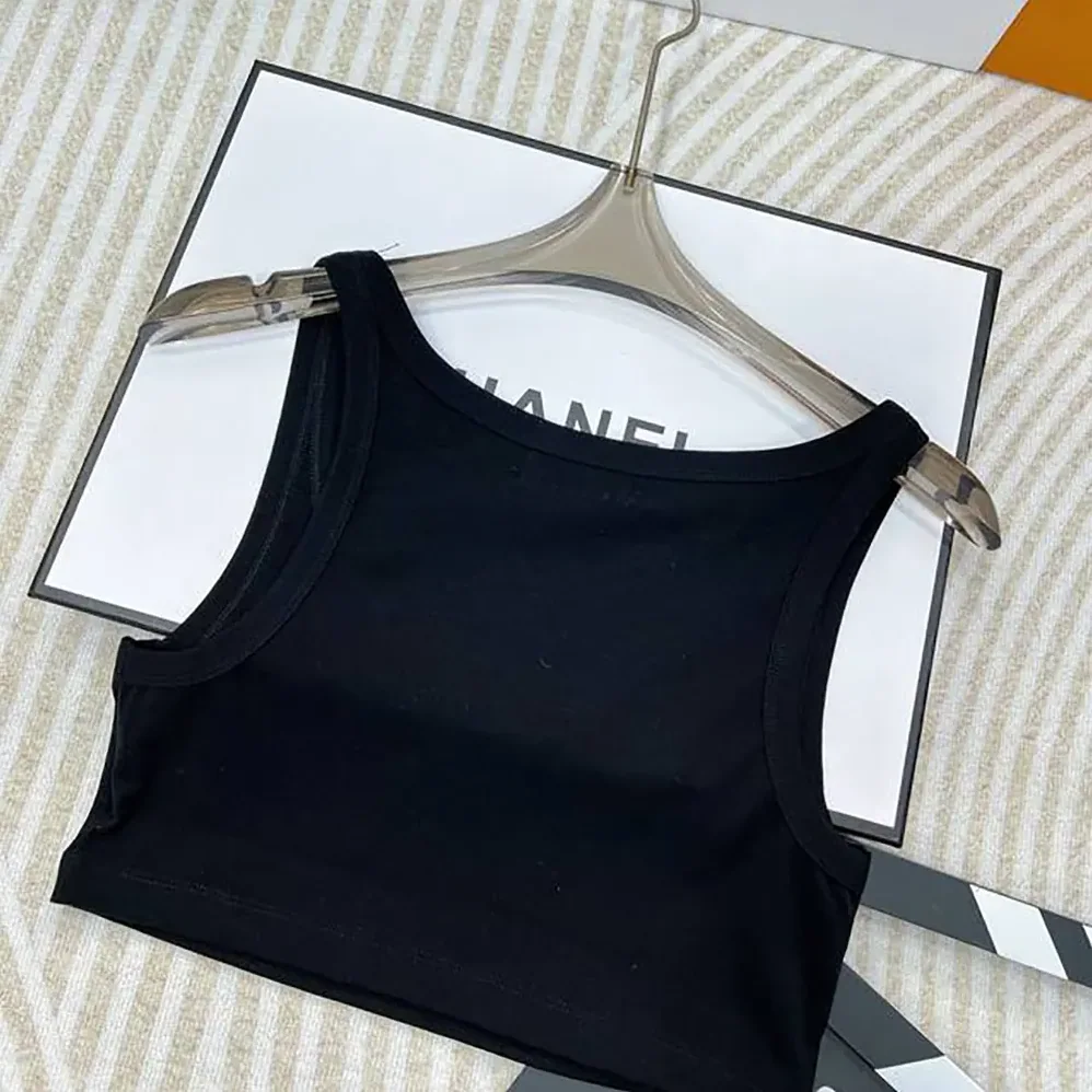 Prada Jersey Cropped Top for Women in Black Prada Jersey Cropped Top for Women in Black