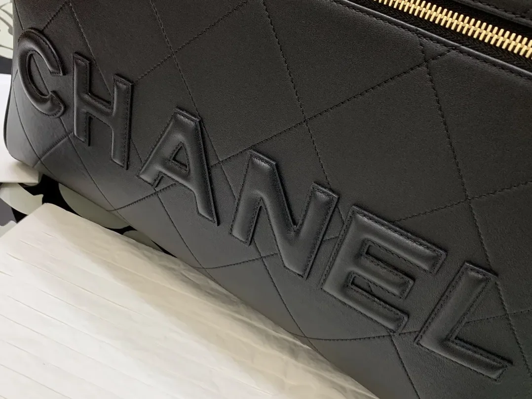 Chanel Maxi Bowling Bag Black / Chanel Maxi Bowling Bag Black /