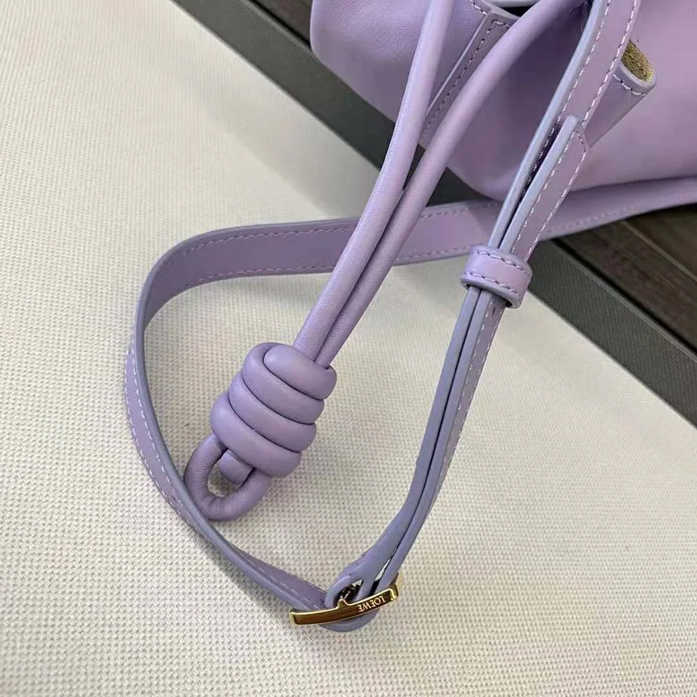 Loewe Small Paseo Bag in Shiny Nappa Calfskin for Women in Purple Loewe Small Paseo Bag in Shiny Nappa Calfskin for Women in Purple