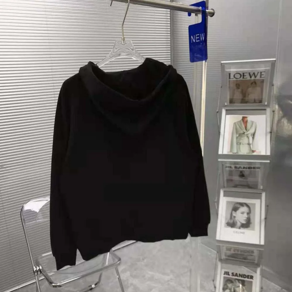 Celine Loose Sweatshirt in Cotton Fleece with Studs for Men in Black Celine Loose Sweatshirt in Cotton Fleece with Studs for Men in Black