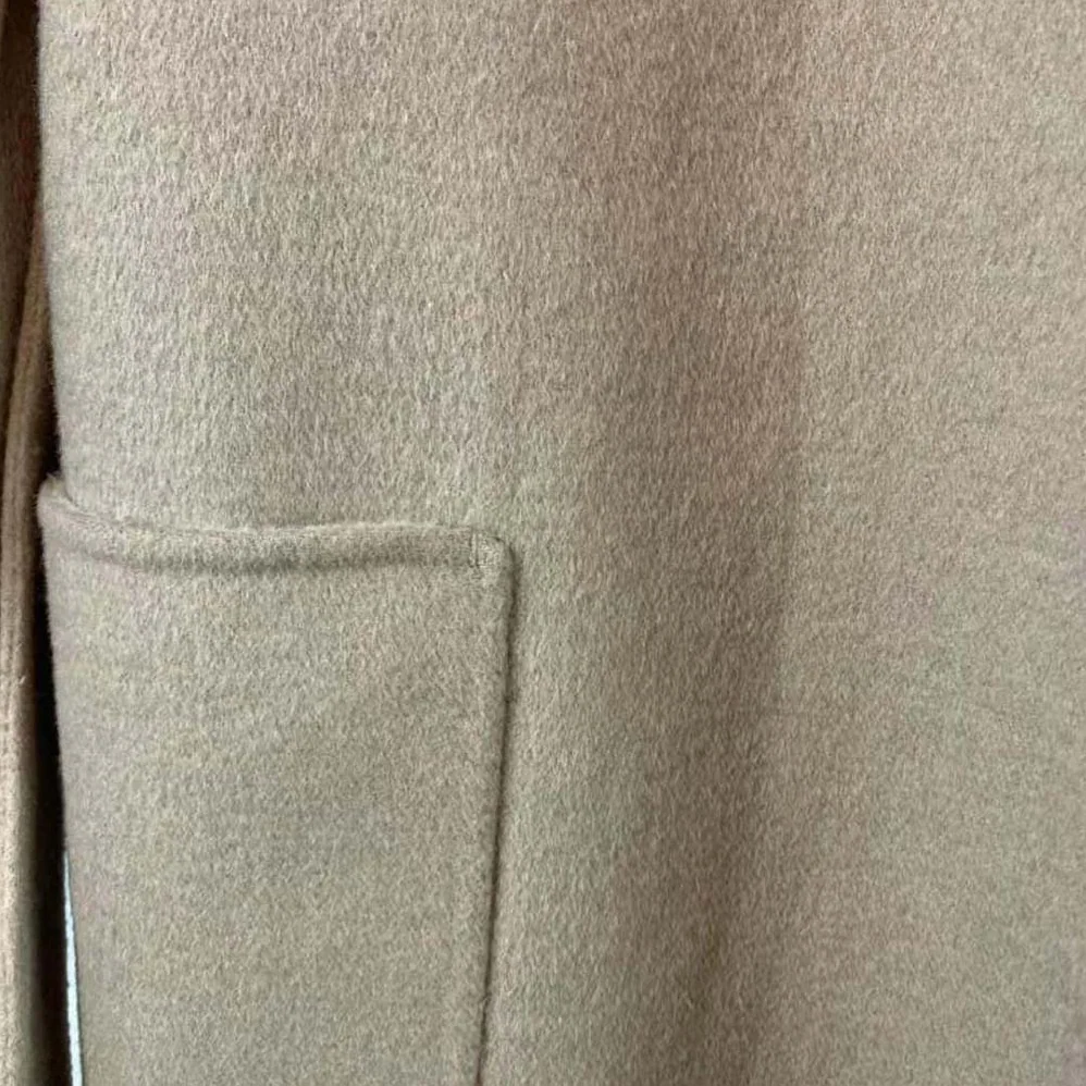 Dior Coat with Belt Brown Double-Sided Wool with Dior Oblique Interior for Women