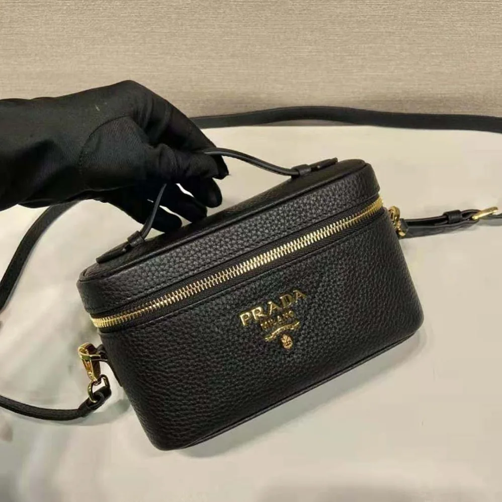 Prada Leather Mini-Bag for Women in Black