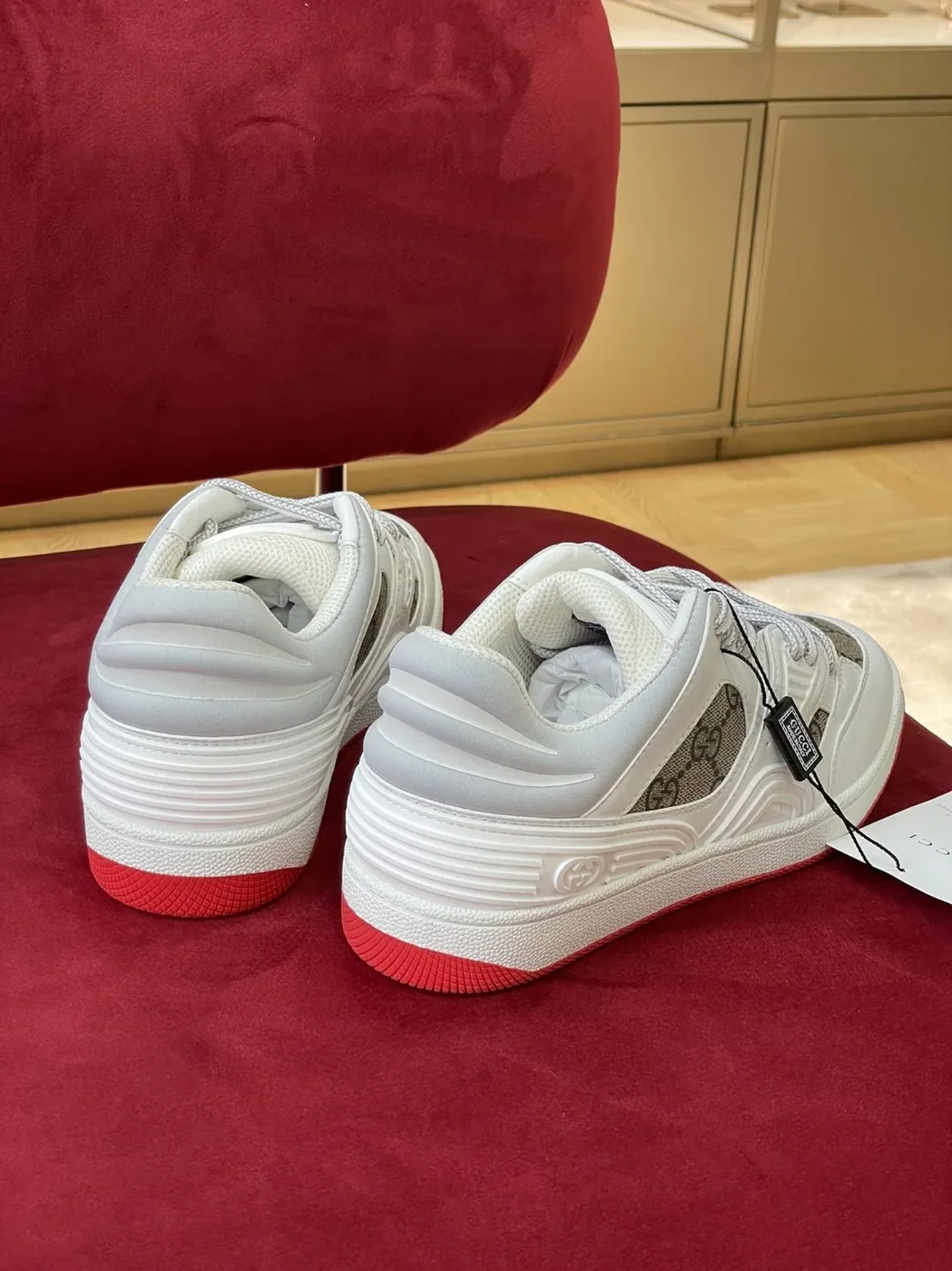 Gucci Sneaker Gucci Basket Donna White Demetra for Women