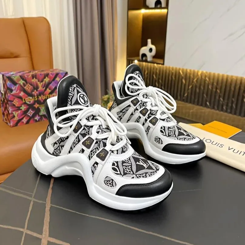 Louis Vuitton LV Archlight Sneaker Dark Brown for Women Louis Vuitton LV Archlight Sneaker Dark Brown for Women