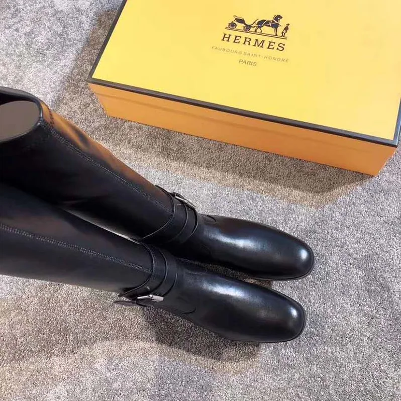 Hermes Shoes Soria Boot for Women in Black
