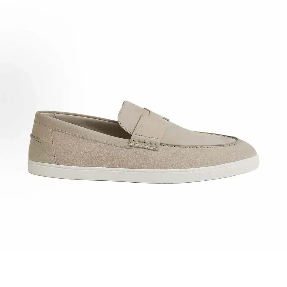 Hermes Job Loafer Beige Lambskin Insole and Lining for Men Hermes Job Loafer Beige Lambskin Insole and Lining for Men