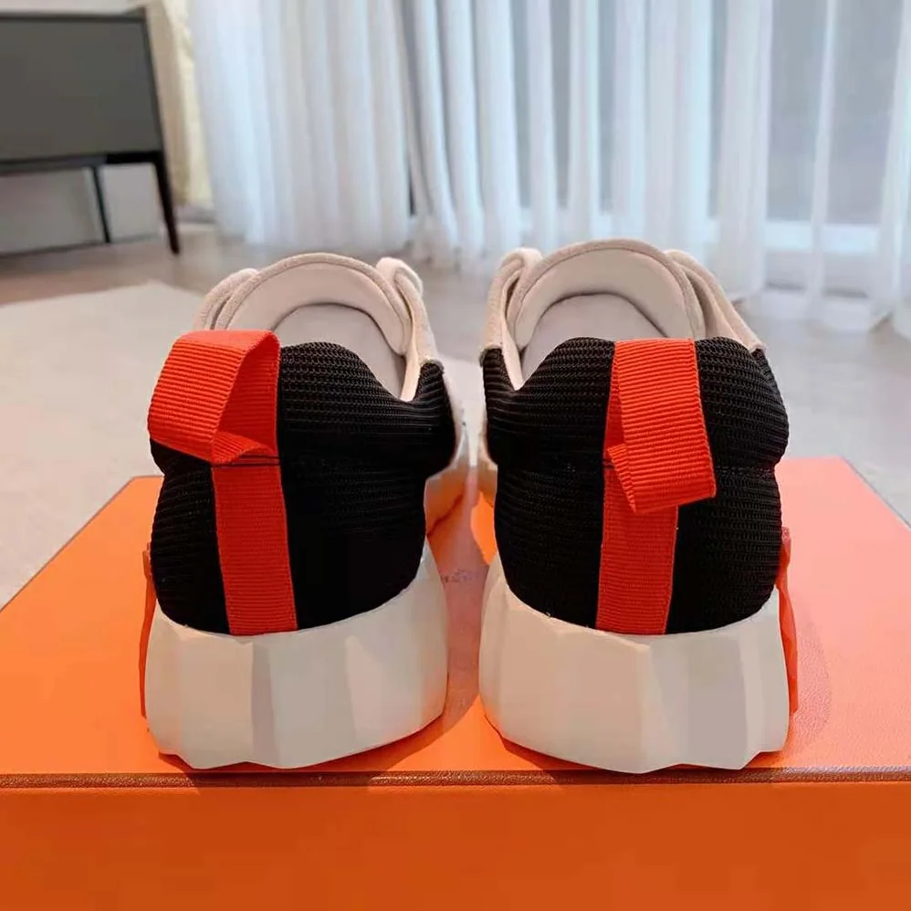Hermes Bouncing Sneaker in Air Mesh and Suede Goatskin for Women Hermes Bouncing Sneaker in Air Mesh and Suede Goatskin for Women