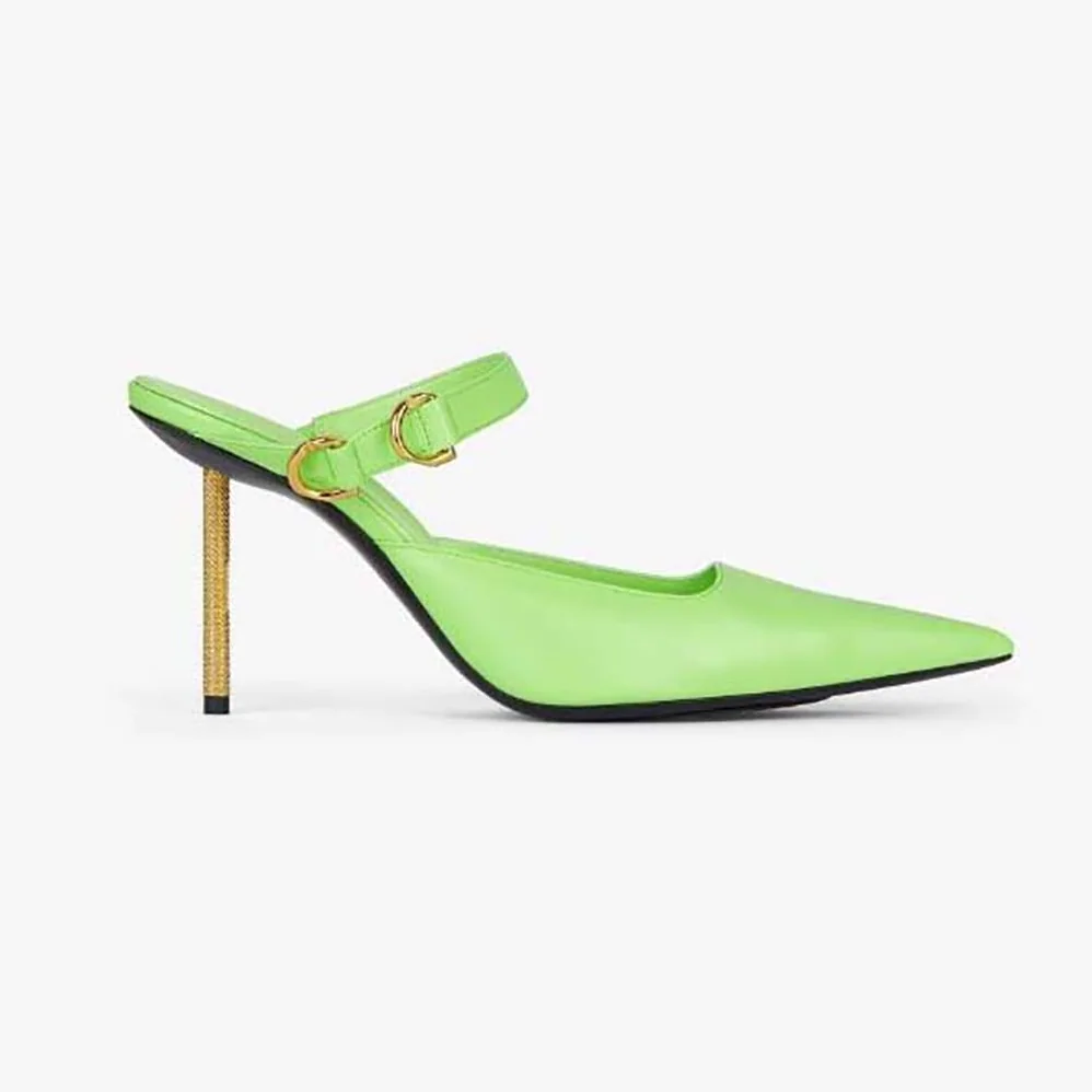 Givenchy Voyou Slingbacks in Leather for Women in Green