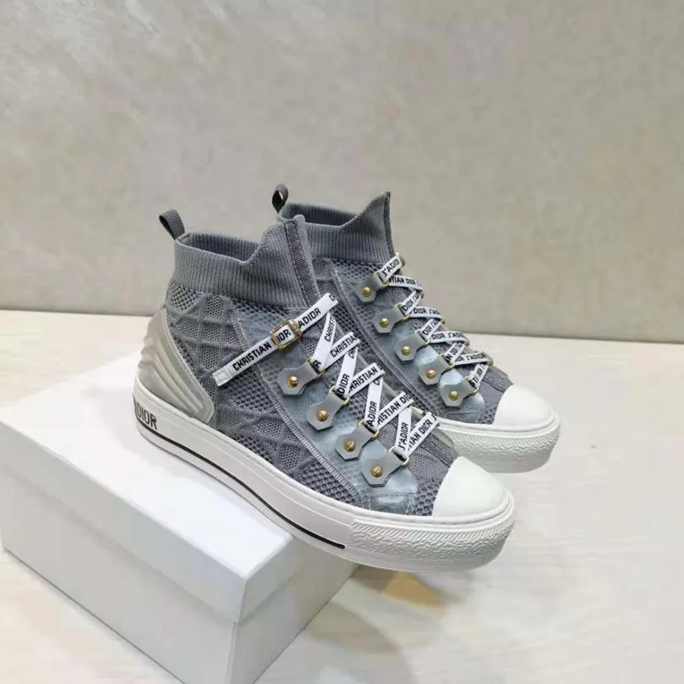 Dior Walk'n'dior Sneaker Silver Cannage Technical Mesh for Women Dior Walk'n'dior Sneaker Silver Cannage Technical Mesh for Women