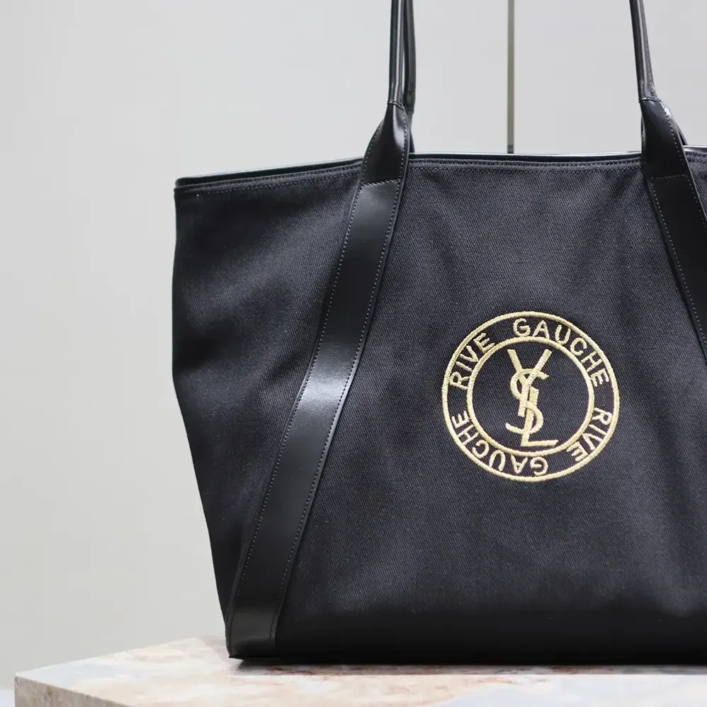 Saint Laurent YSL Rive Gauche Tote Bag in Canvas for Unisex