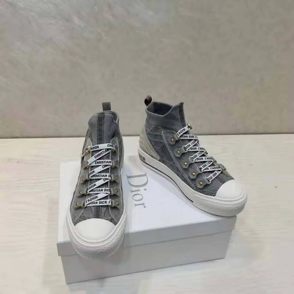 Dior Walk'n'dior Sneaker Silver Cannage Technical Mesh for Women Dior Walk'n'dior Sneaker Silver Cannage Technical Mesh for Women
