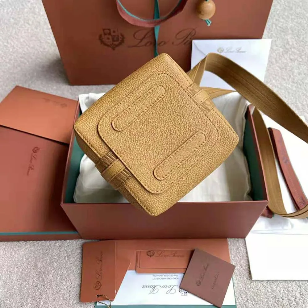 Loro Piana Micro Bale Bag in Calfskin Leather for Women in Brown Loro Piana Micro Bale Bag in Calfskin Leather for Women in Brown