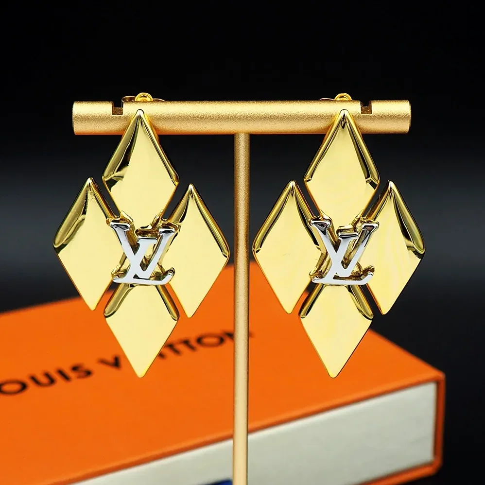 Louis Vuitton GO-14 Earrings Gold Louis Vuitton GO-14 Earrings Gold