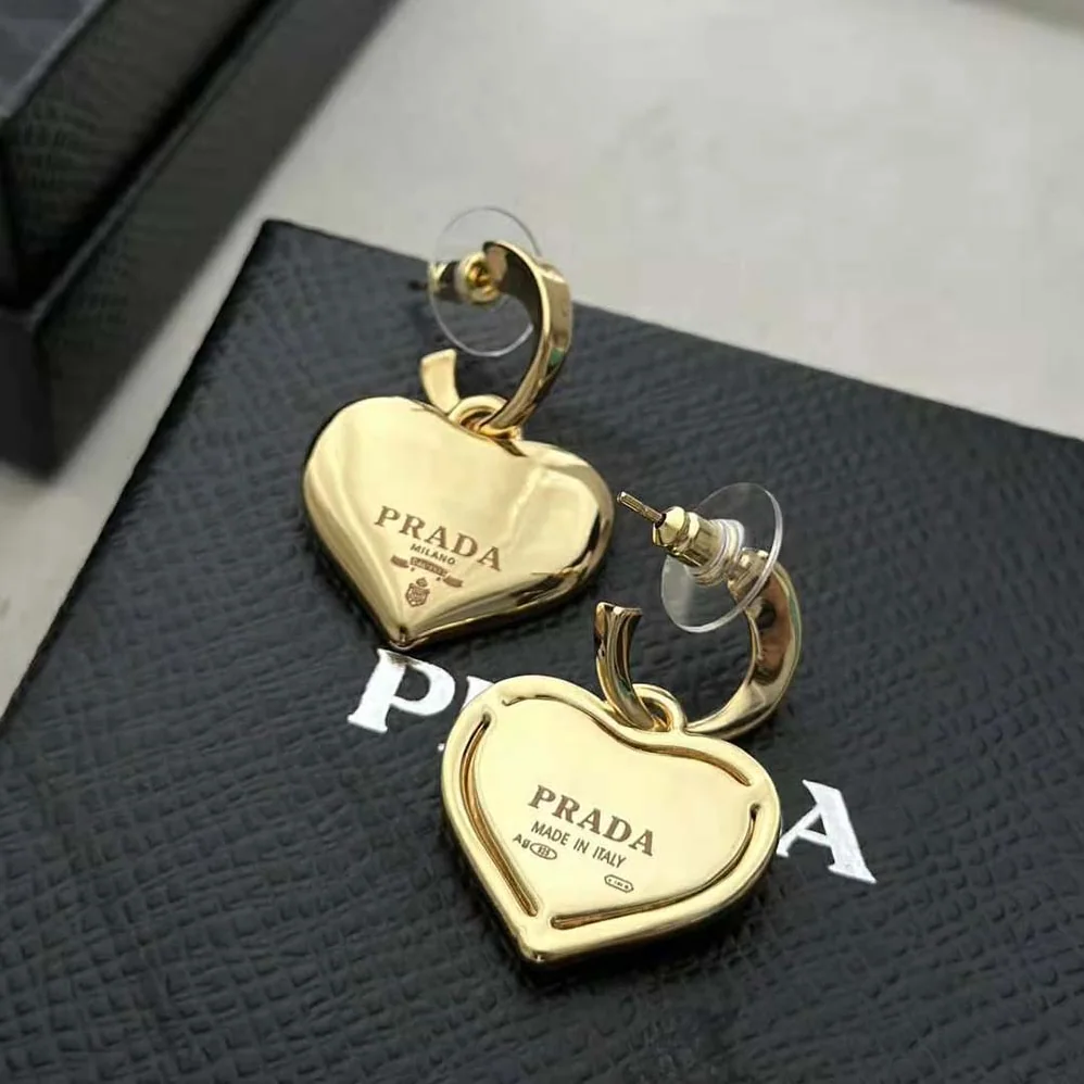 Prada Eternal Gold Small Drop Earrings in Yellow Gold for Women