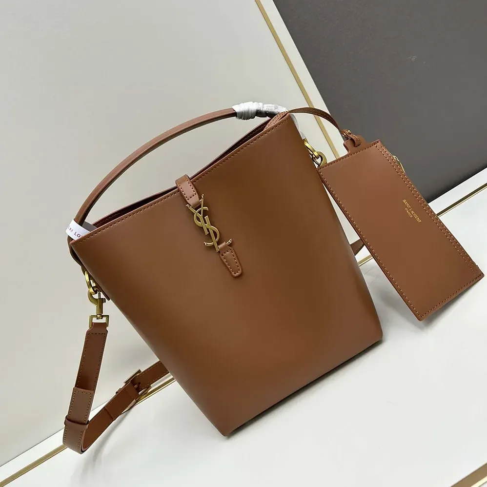 Saint Laurent YSL Le 37 in Shiny Leather for Women in Brown Saint Laurent YSL Le 37 in Shiny Leather for Women in Brown