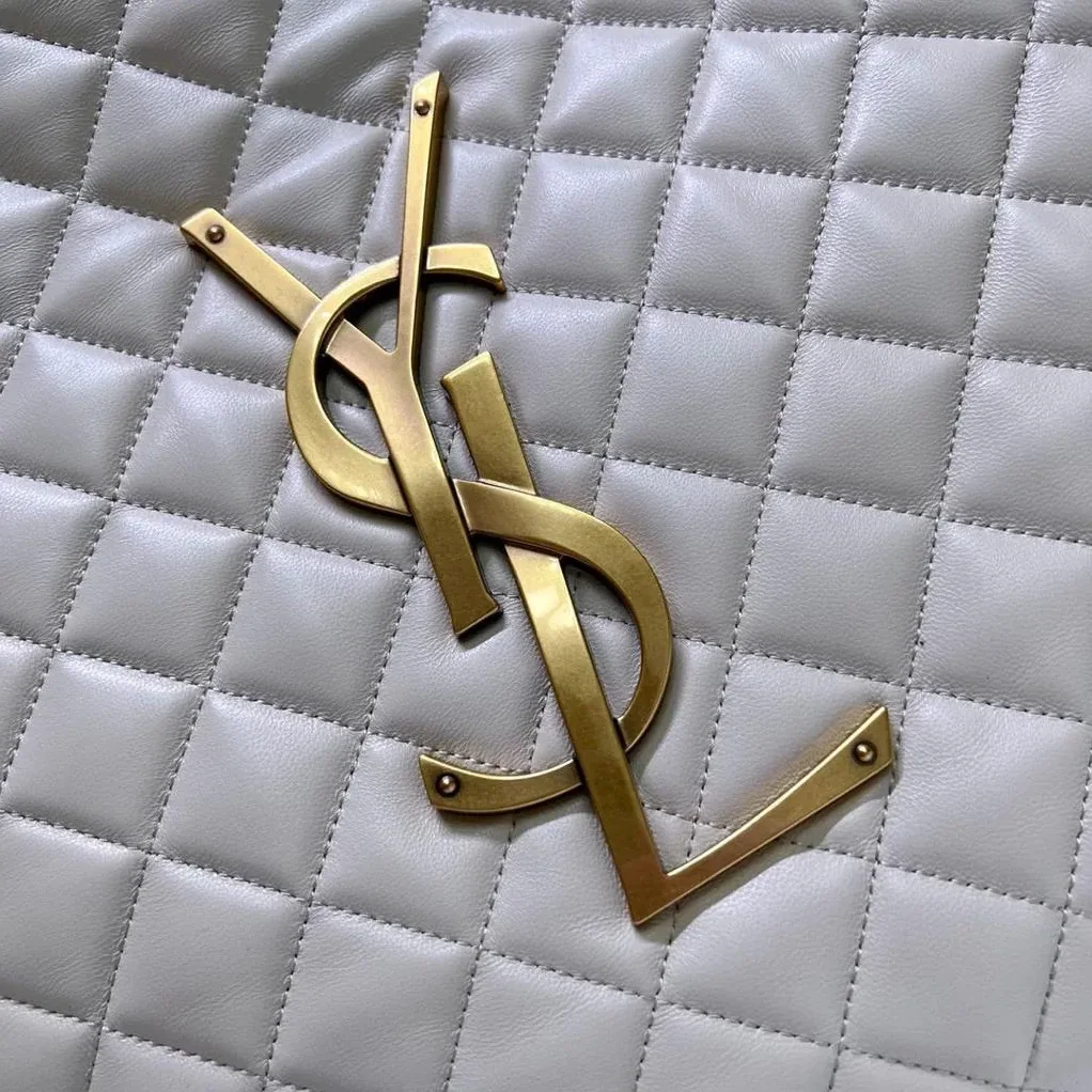 Icare Maxi Shopping Bag White in YSL