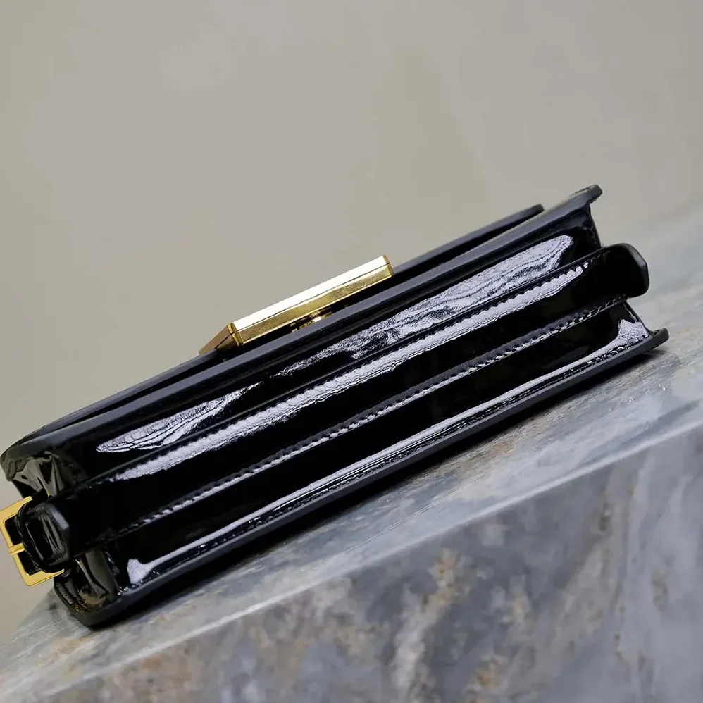 Dior Miss Dior Flap Bag Black Patent Calfskin for Women Dior Miss Dior Flap Bag Black Patent Calfskin for Women