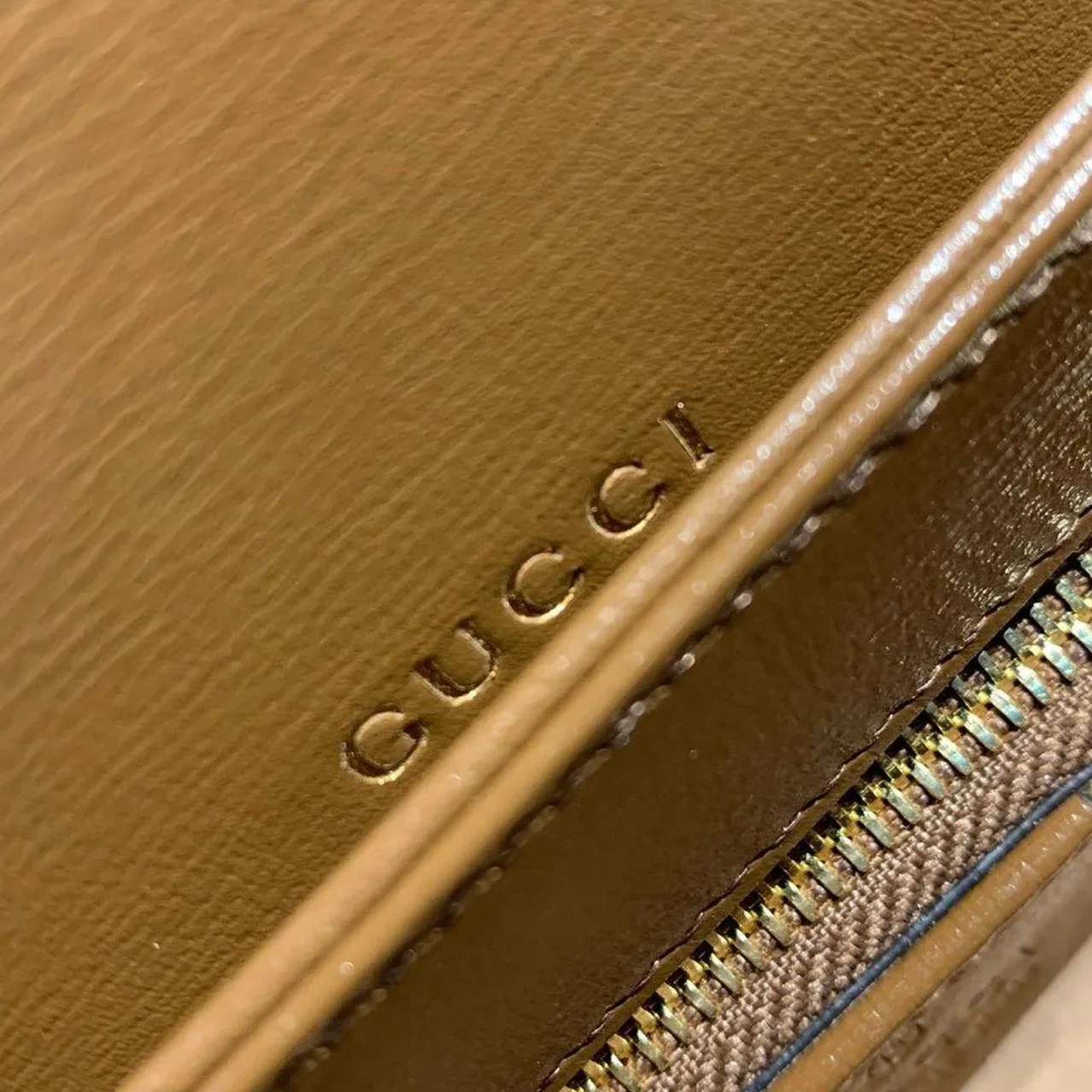 Gucci Horsebit 1955 Shoulder Bag Beige/Ebony GG Supreme Canvas With Brown / Gucci Horsebit 1955 Shoulder Bag Beige/Ebony GG Supreme Canvas With Brown /