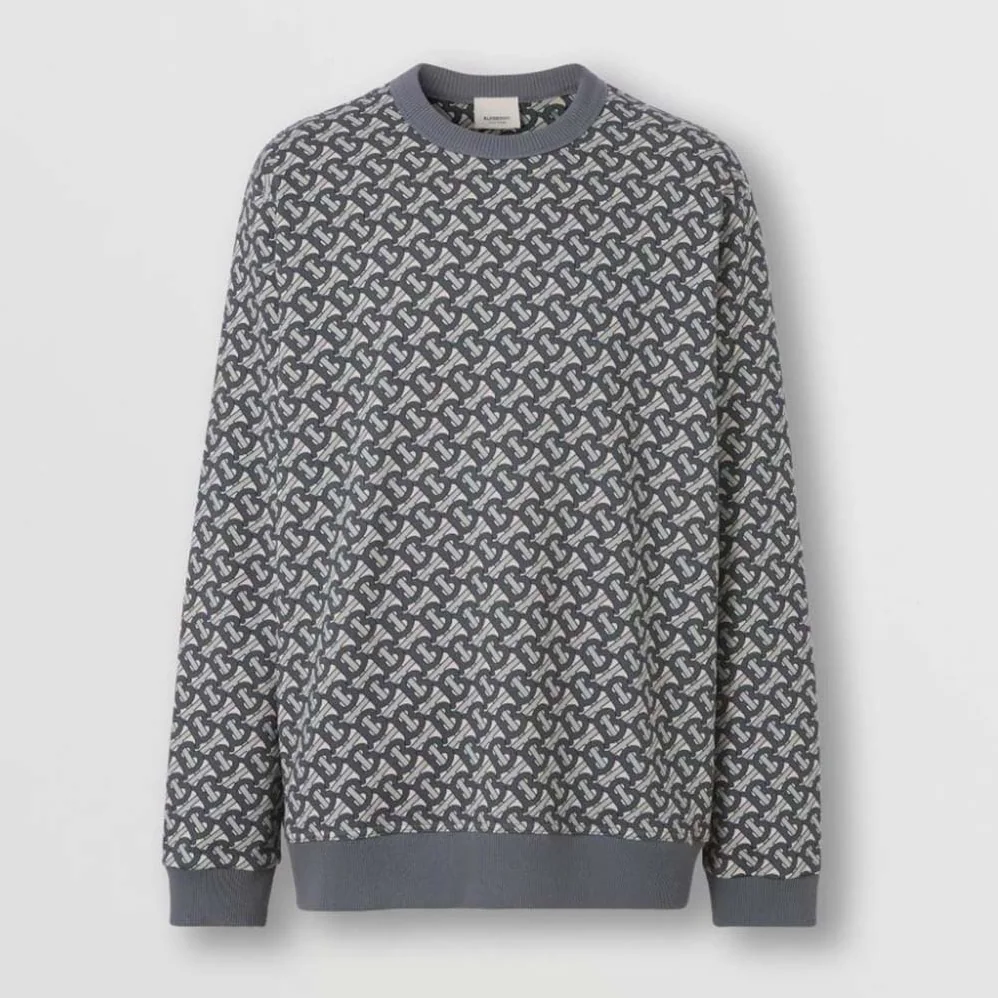 Burberry Monogram Print Cotton Sweatshirt for Men