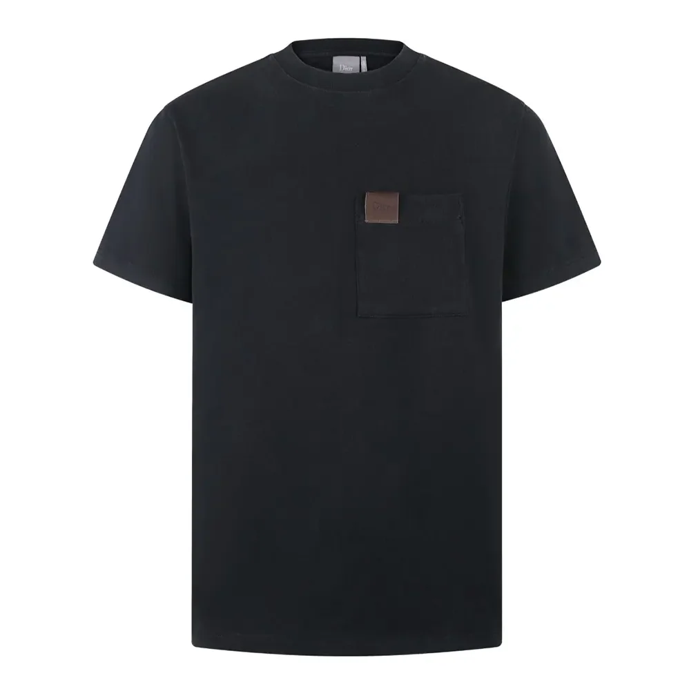 Dior T-Shirt with Embroidery Relaxed Fit Black and White Cotton Jersey for Women Dior T-Shirt with Embroidery Relaxed Fit Black and White Cotton Jersey for Women