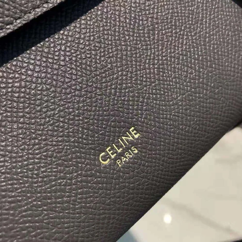 Celine Pico Belt Bag in Grained Calfskin for Women in Gray