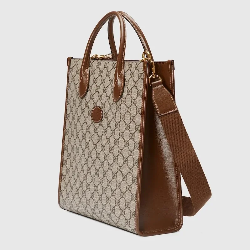 Gucci Tote Bag With Interlocking G Brown 92THG 8563 / Gucci Tote Bag With Interlocking G Brown 92THG 8563 /