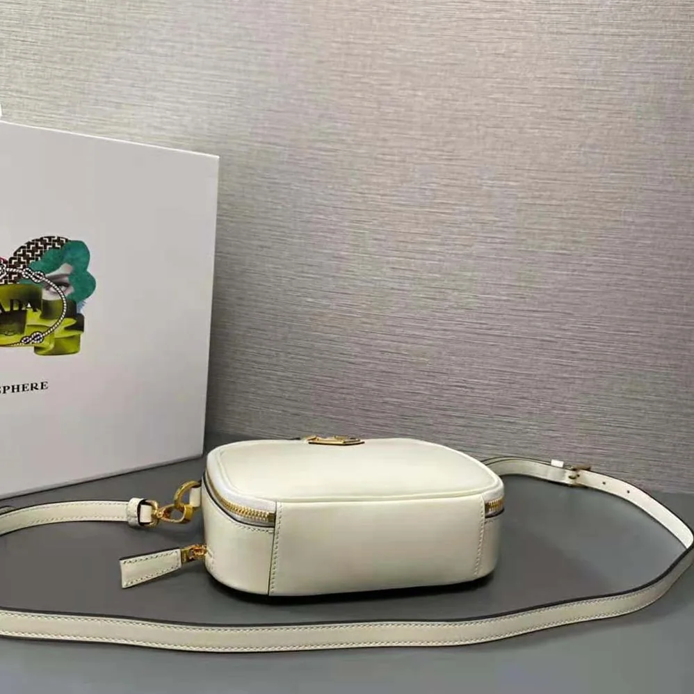 Prada Odette Leather Mini-bag for Women in White