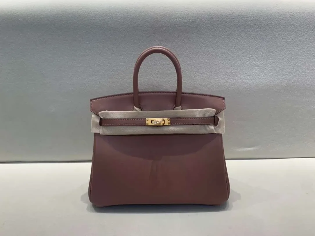 Hermes Birkin 25 Beton Swift Bordeaux /