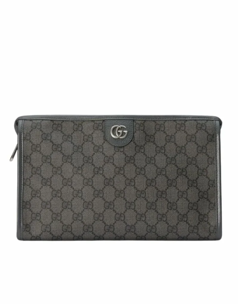 Gucci Ophidia GG Toiletry Case Supreme Canvas Grey /