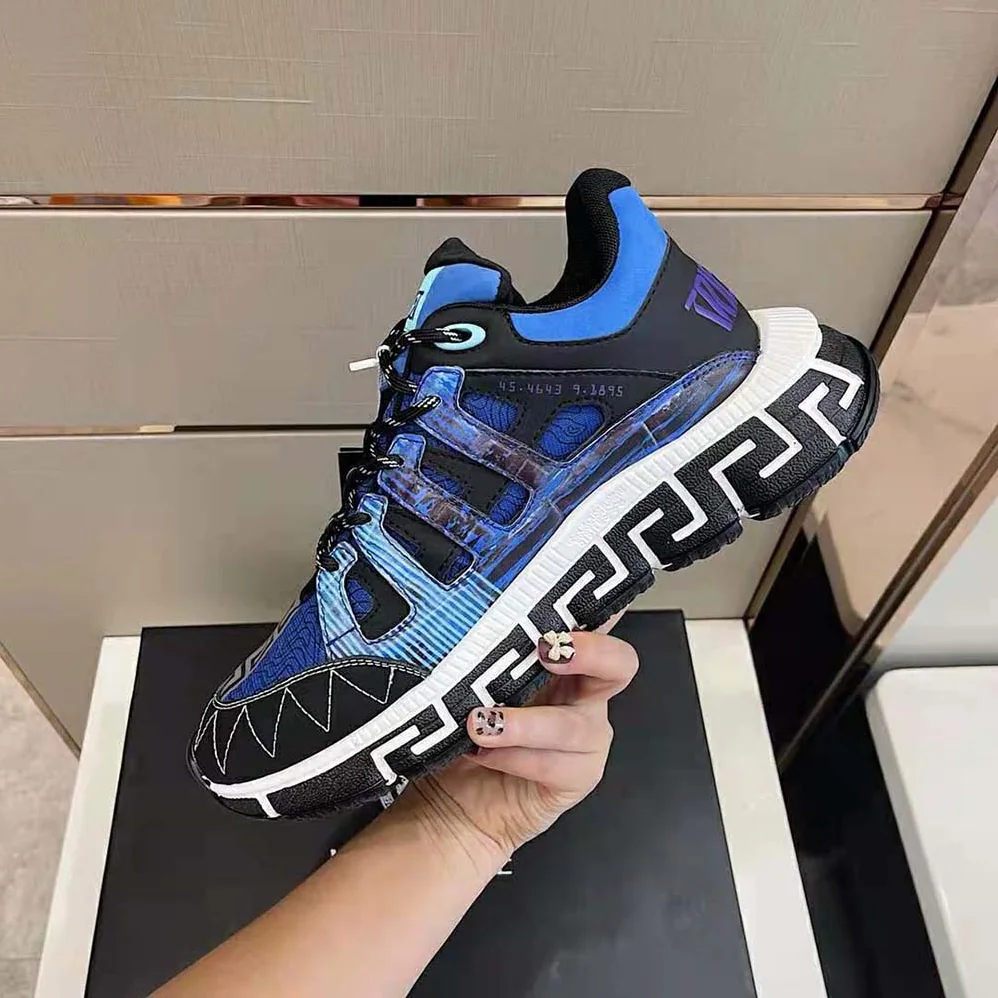 Versace Trigreca Coveted Sneaker Family for Women in Blue Versace Trigreca Coveted Sneaker Family for Women in Blue