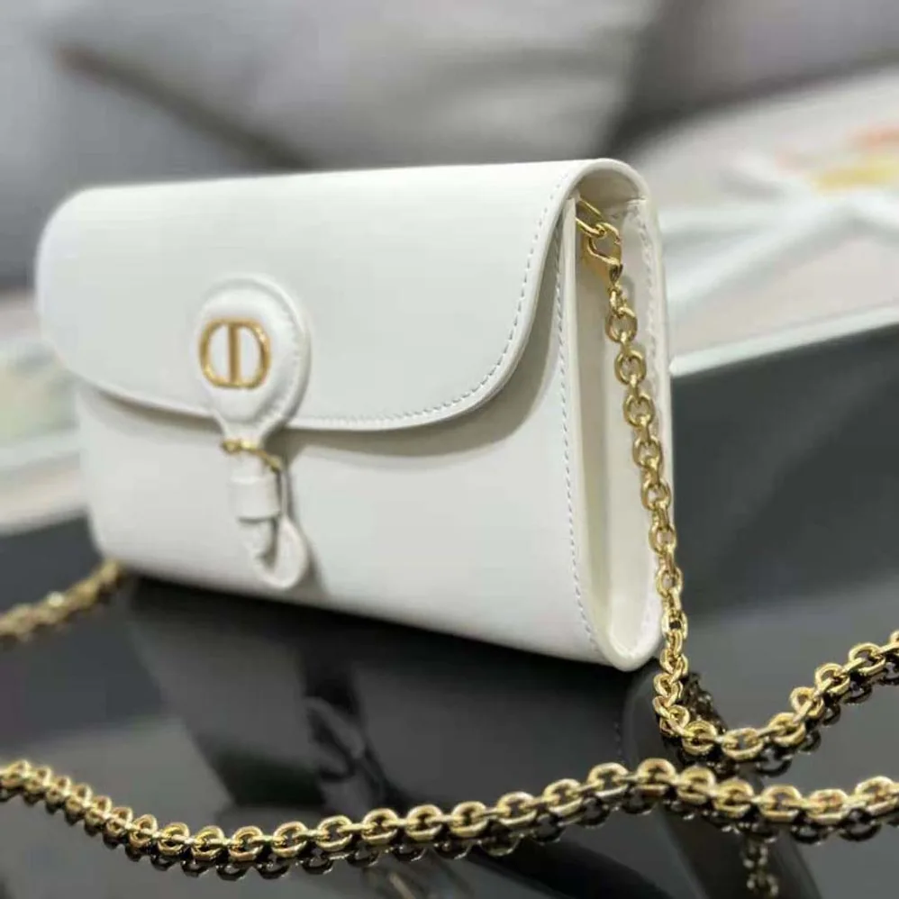 Dior Bobby East-west Pouch with Chain Latte Smooth Calfskin for Women Dior Bobby East-west Pouch with Chain Latte Smooth Calfskin for Women